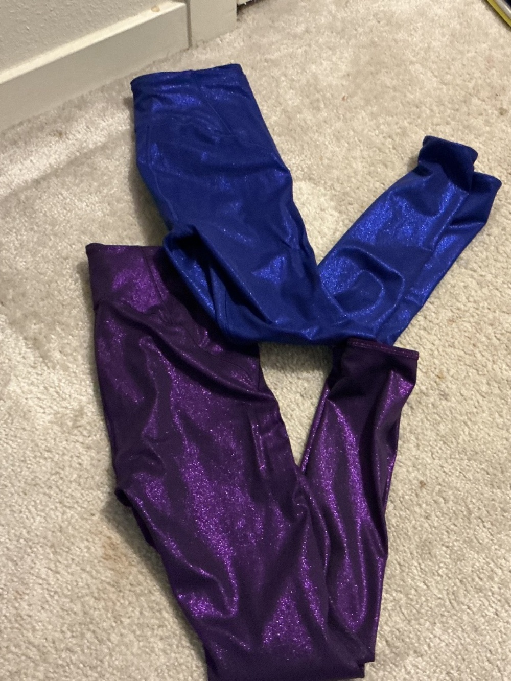 Victoria’s Secret Sweat on Point Sparkly leggings.